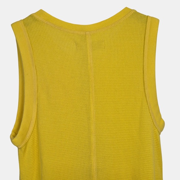 EVERLANE Womens Organic Cotton Small Dress Yellow  Waffle Tank Maxi Pullover - Picture 6 of 11